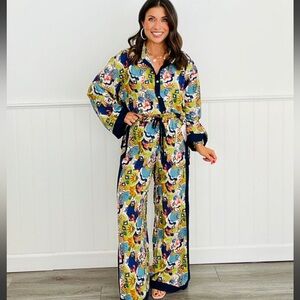 🆕🌿💙ODDI: Multi Color Tassel Palazzo Pants MEDIUM (8-10)